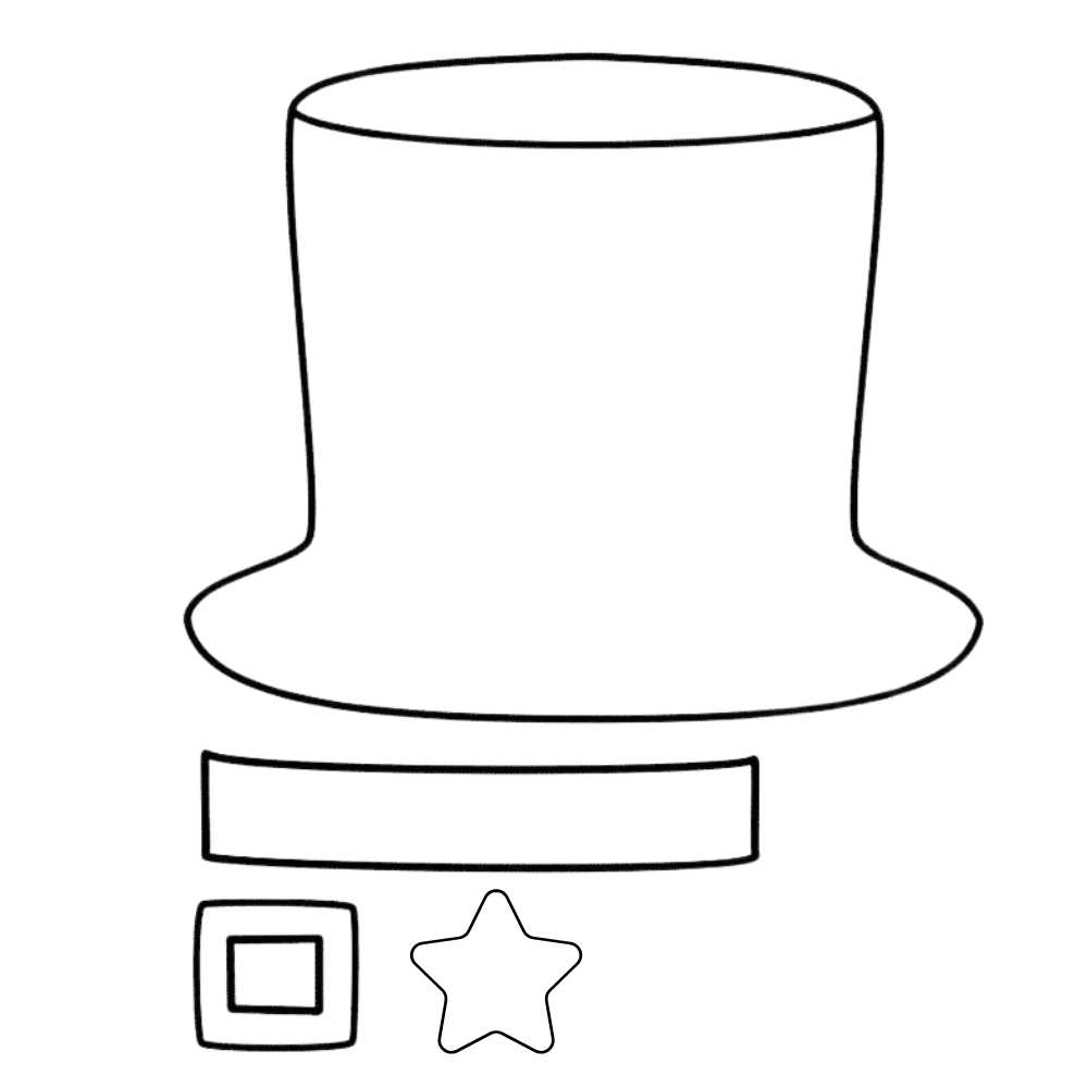 molde de cartola em eva