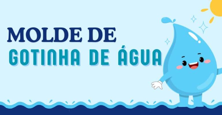 molde de gotinha de agua