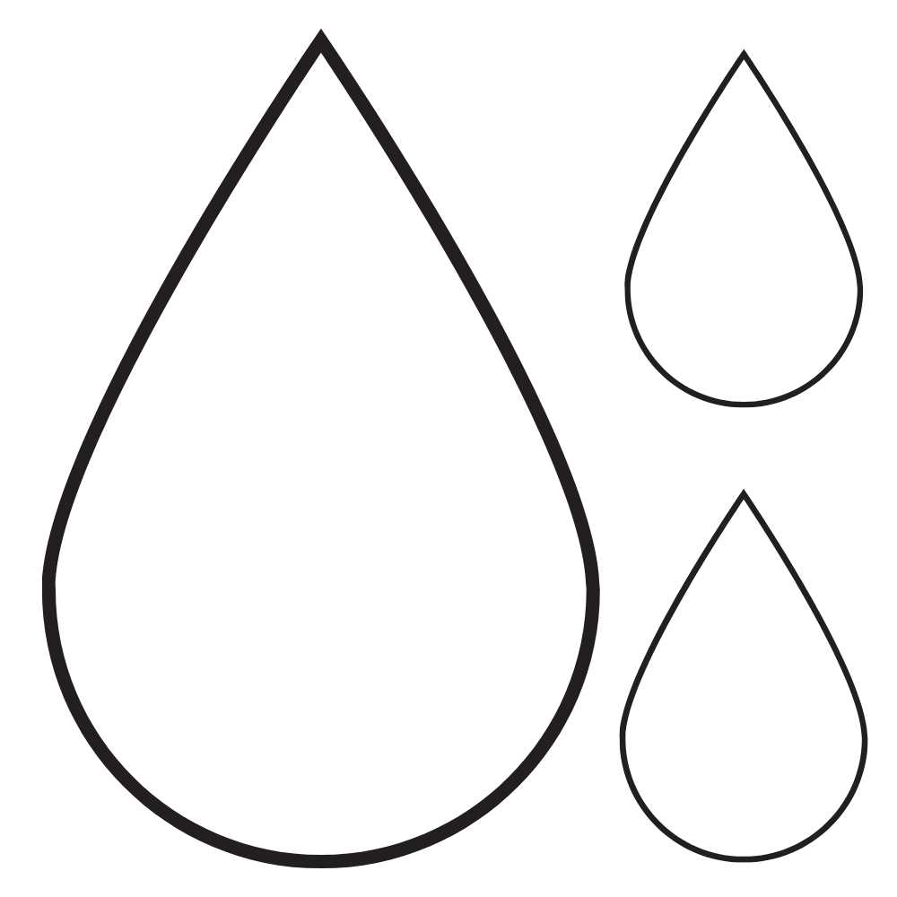 molde de gotinha de agua