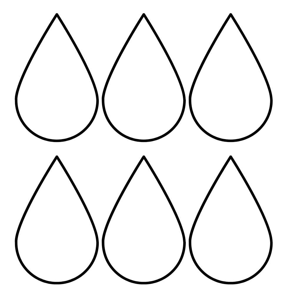 molde de gotinha de agua em eva