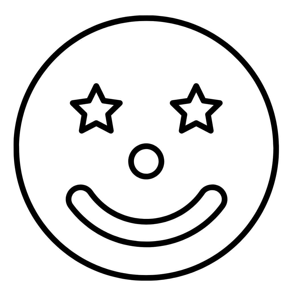 molde de palhaço grande para imprimir