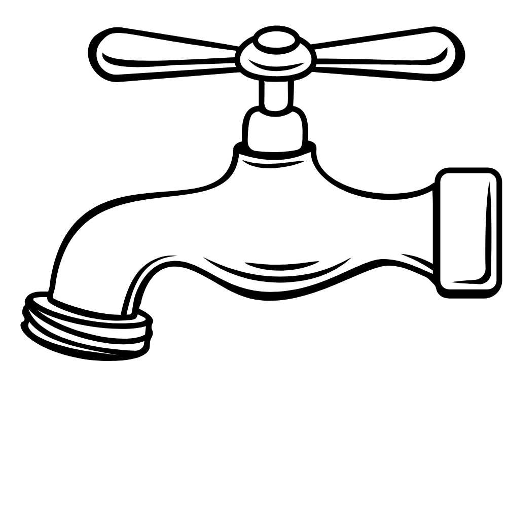 torneira para colorir