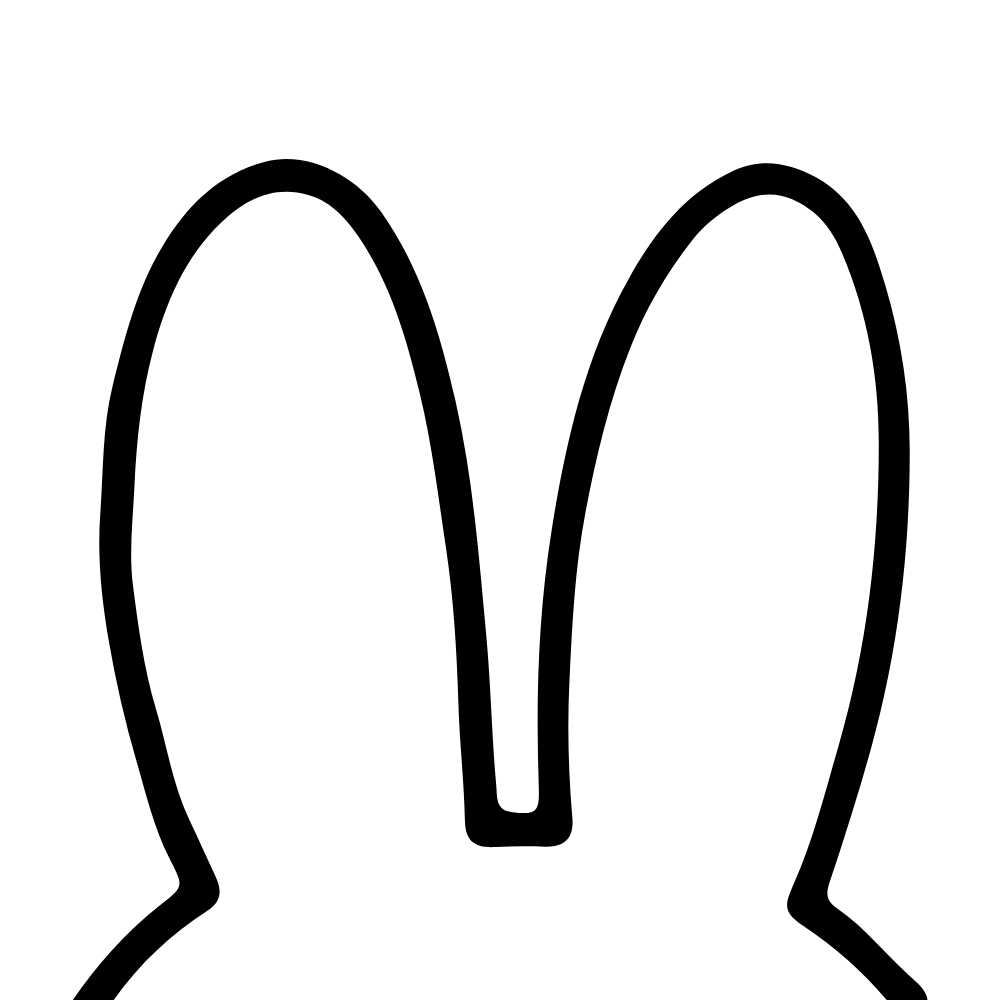 molde de orelha de coelho