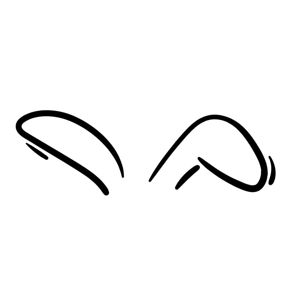 molde de orelha de coelho pequeno