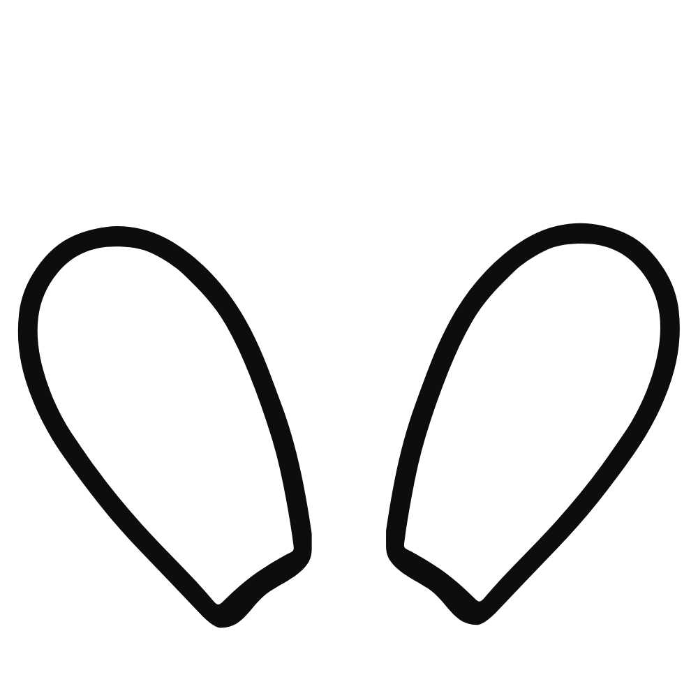 molde de orelha de coelho imprimir