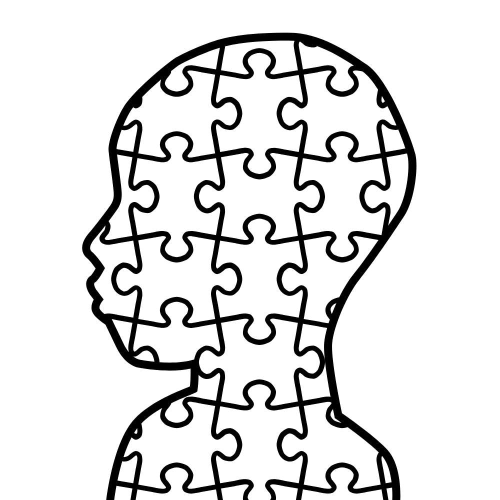 quebra cabeça autismo rosto