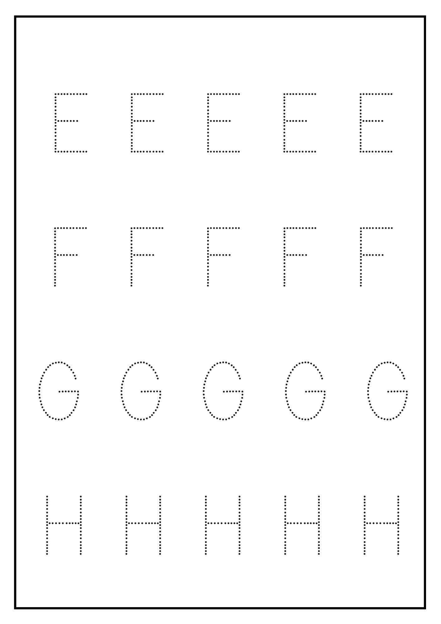 letras pontilhadas para imprimir