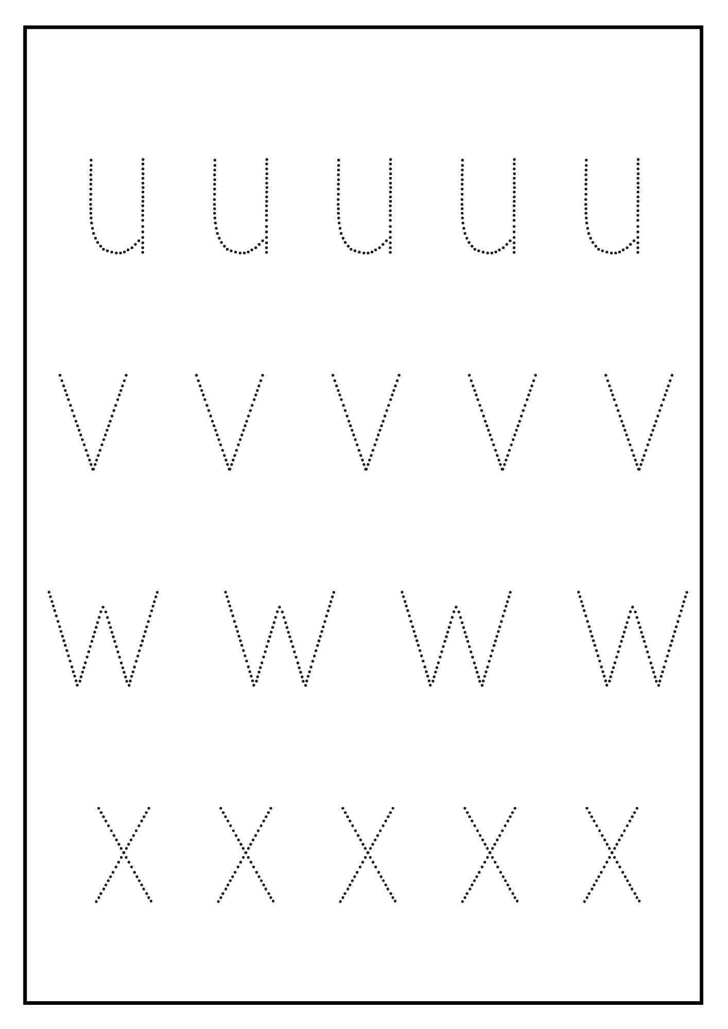 letras pontilhadas para imprimir