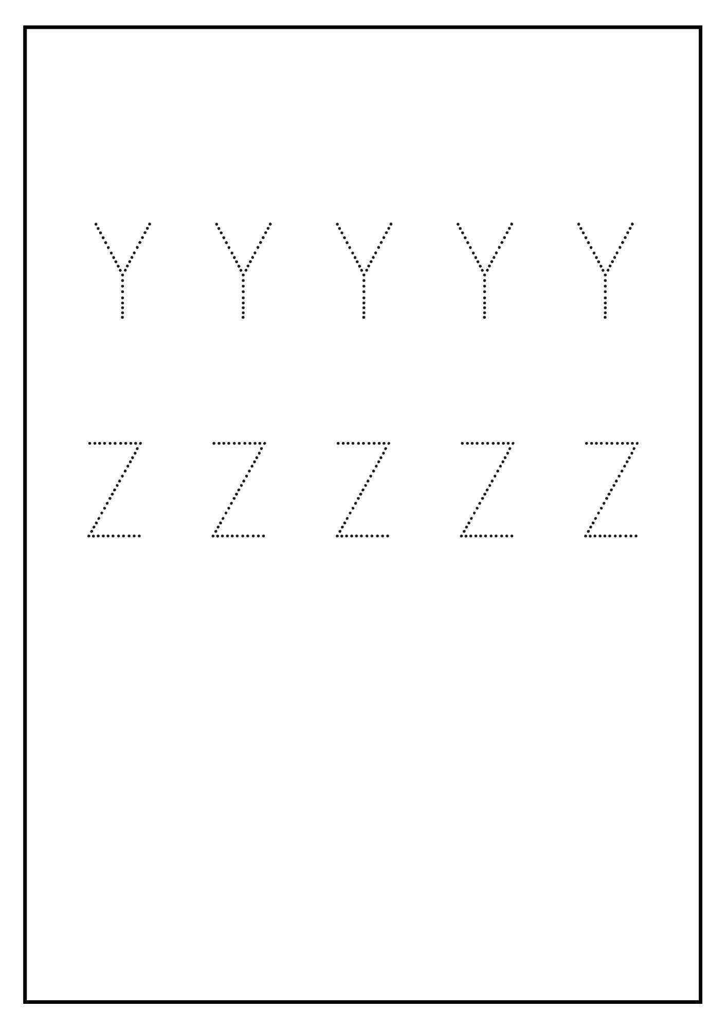 letras pontilhadas para imprimir