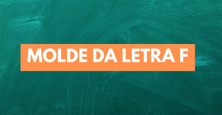 molde da letra f