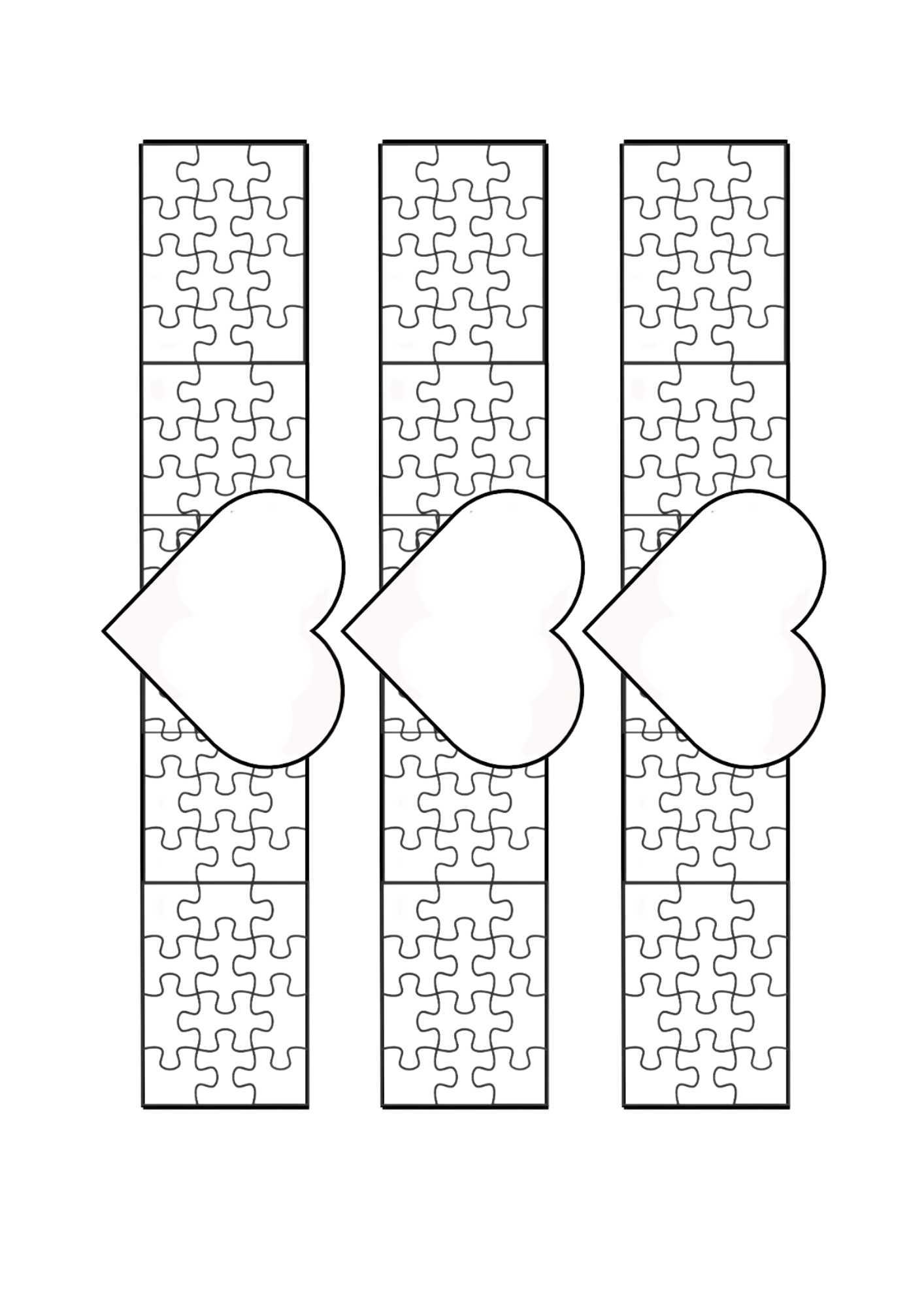 bracelete do dia do autismo imprimir