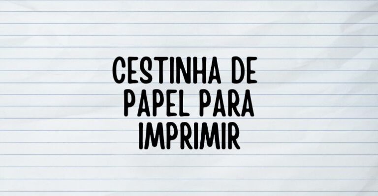 cestinha de papel