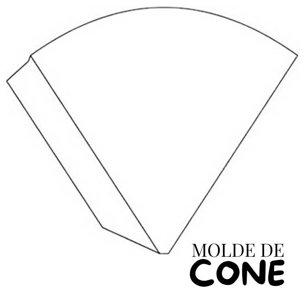 molde de cone para imprimir