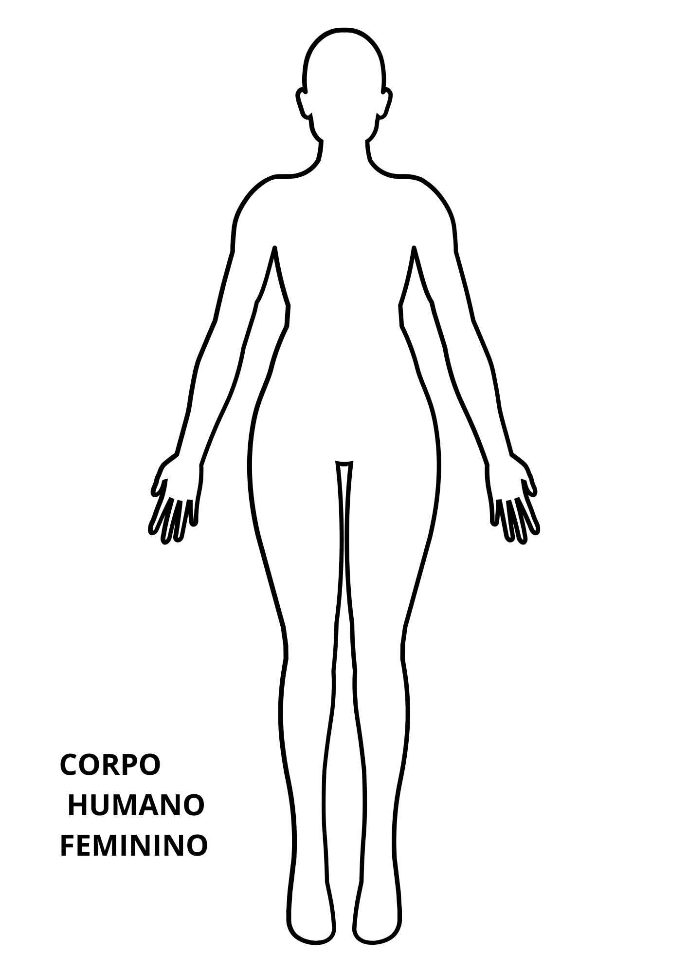 molde de corpo humano em papelão