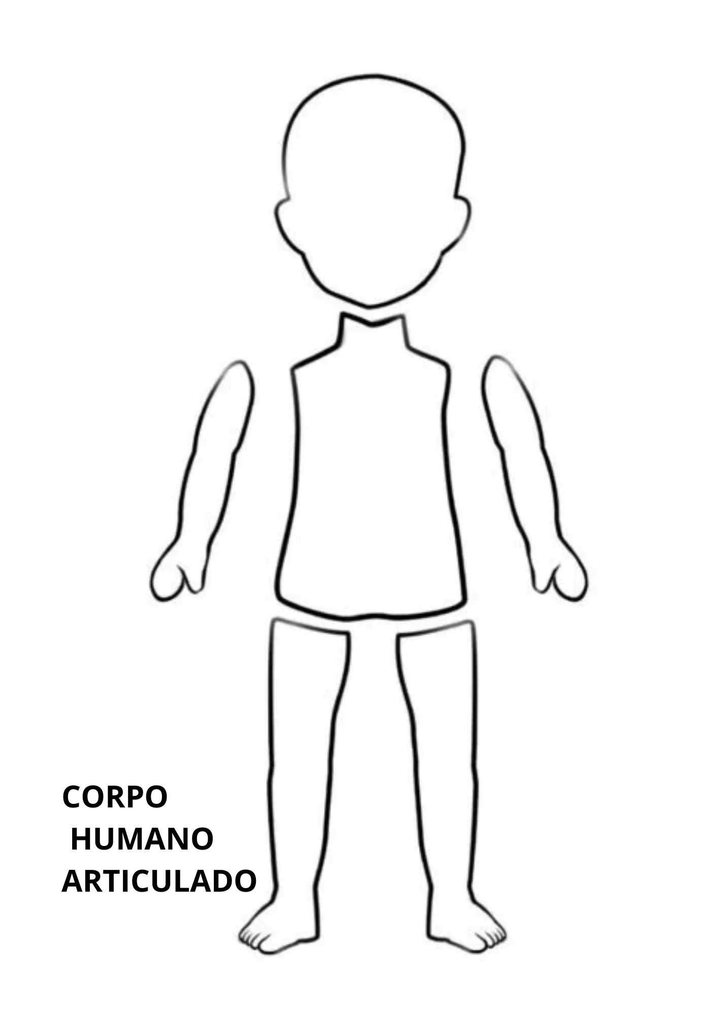 molde corpo humano para montar