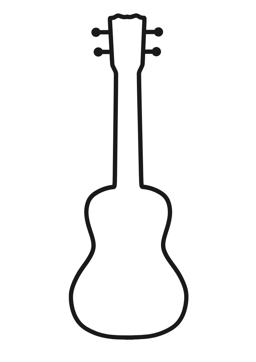 molde de guitarra em EVA