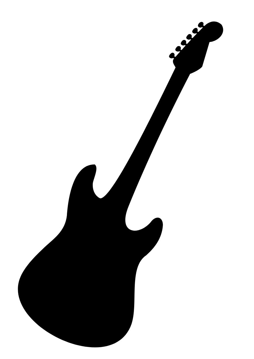 molde de guitarra papelão