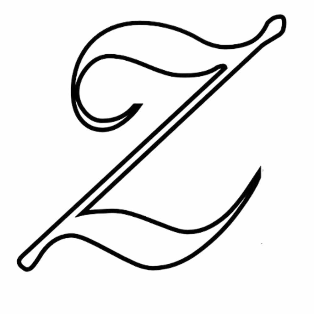 molde letra z maiuscula