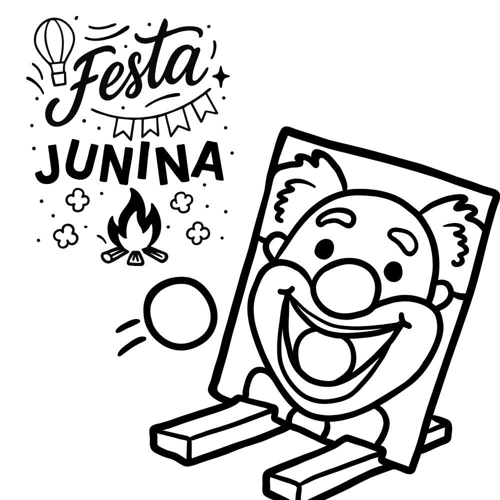 acerte a boca do palhaço