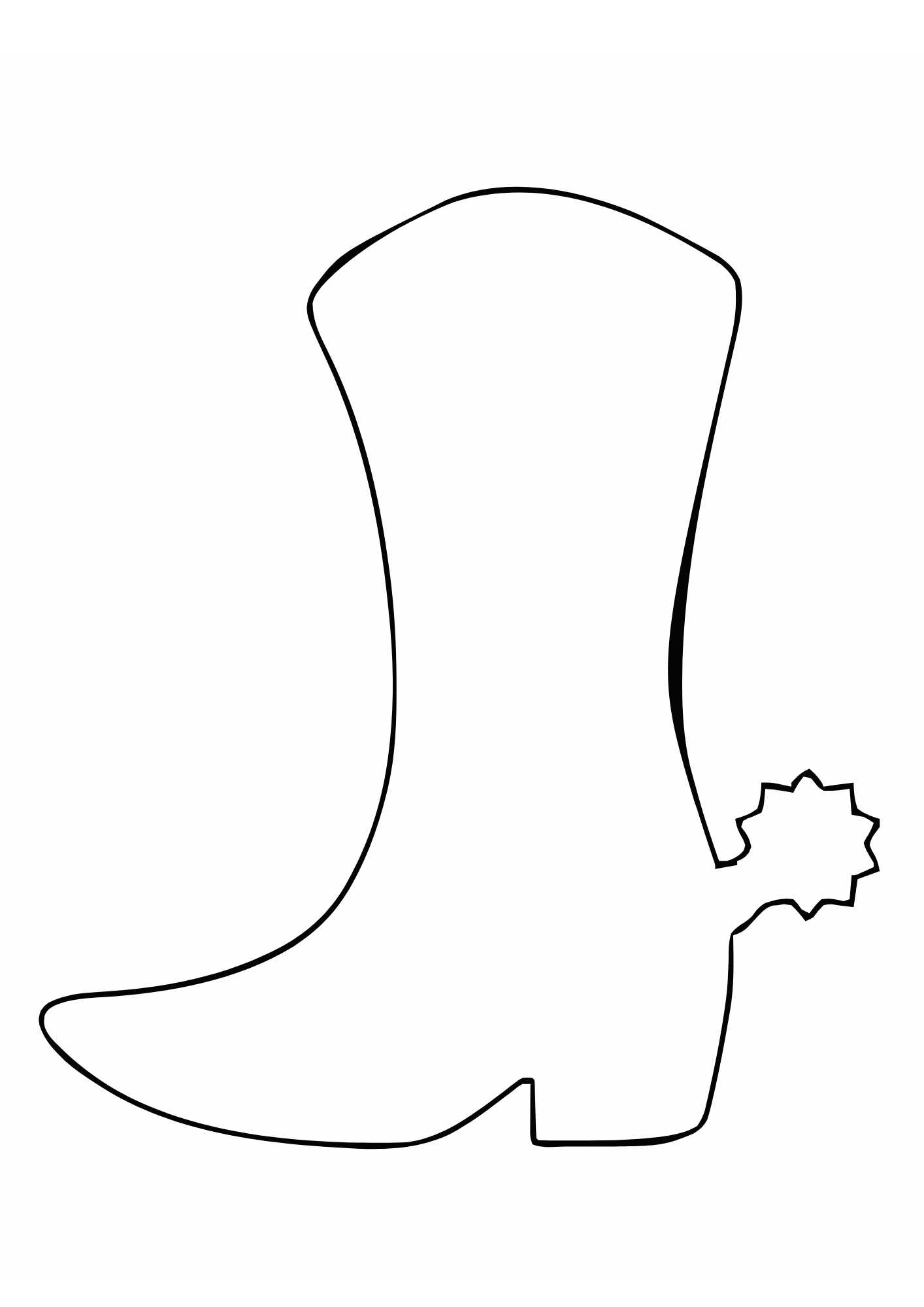 molde de bota country