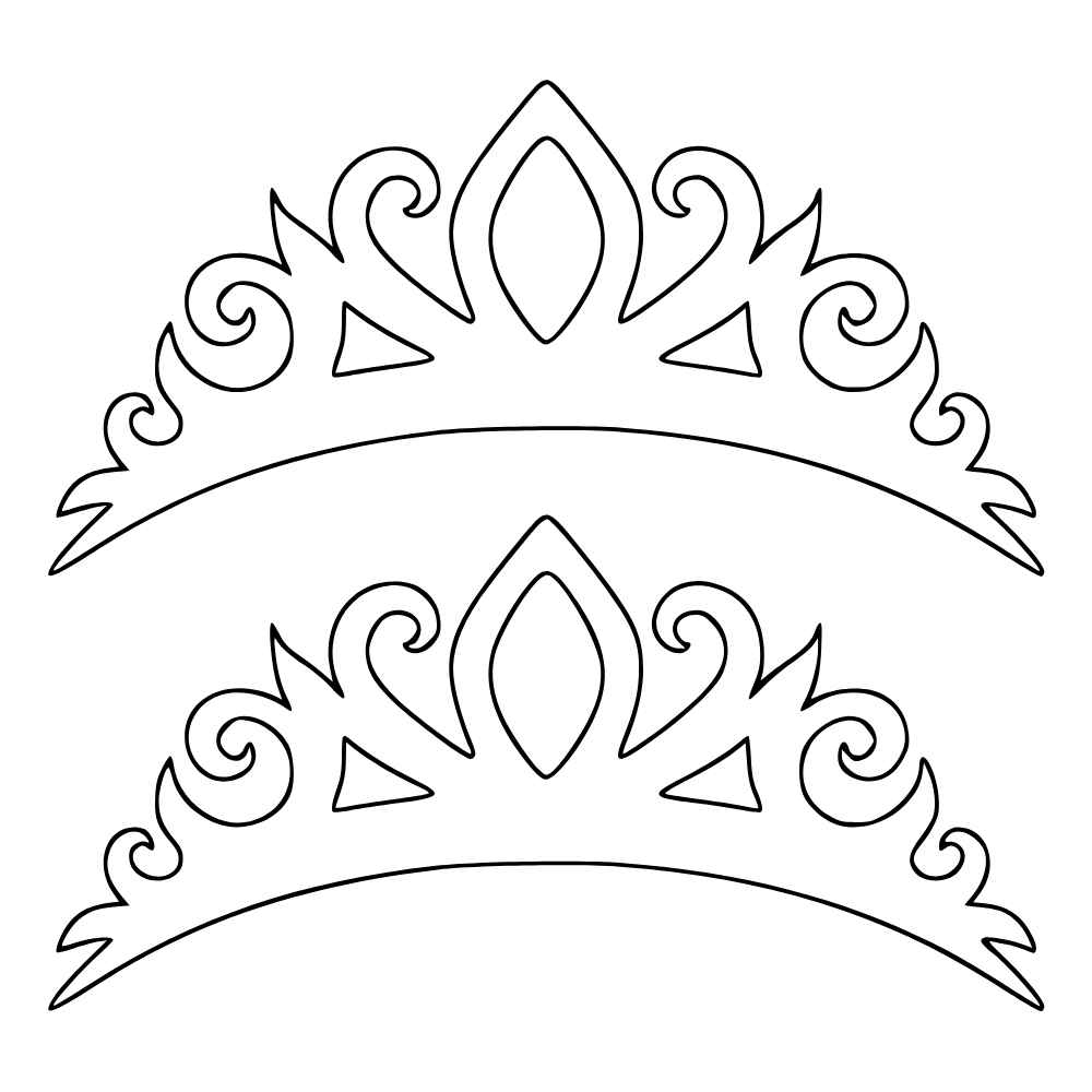 molde de coroa de princesa