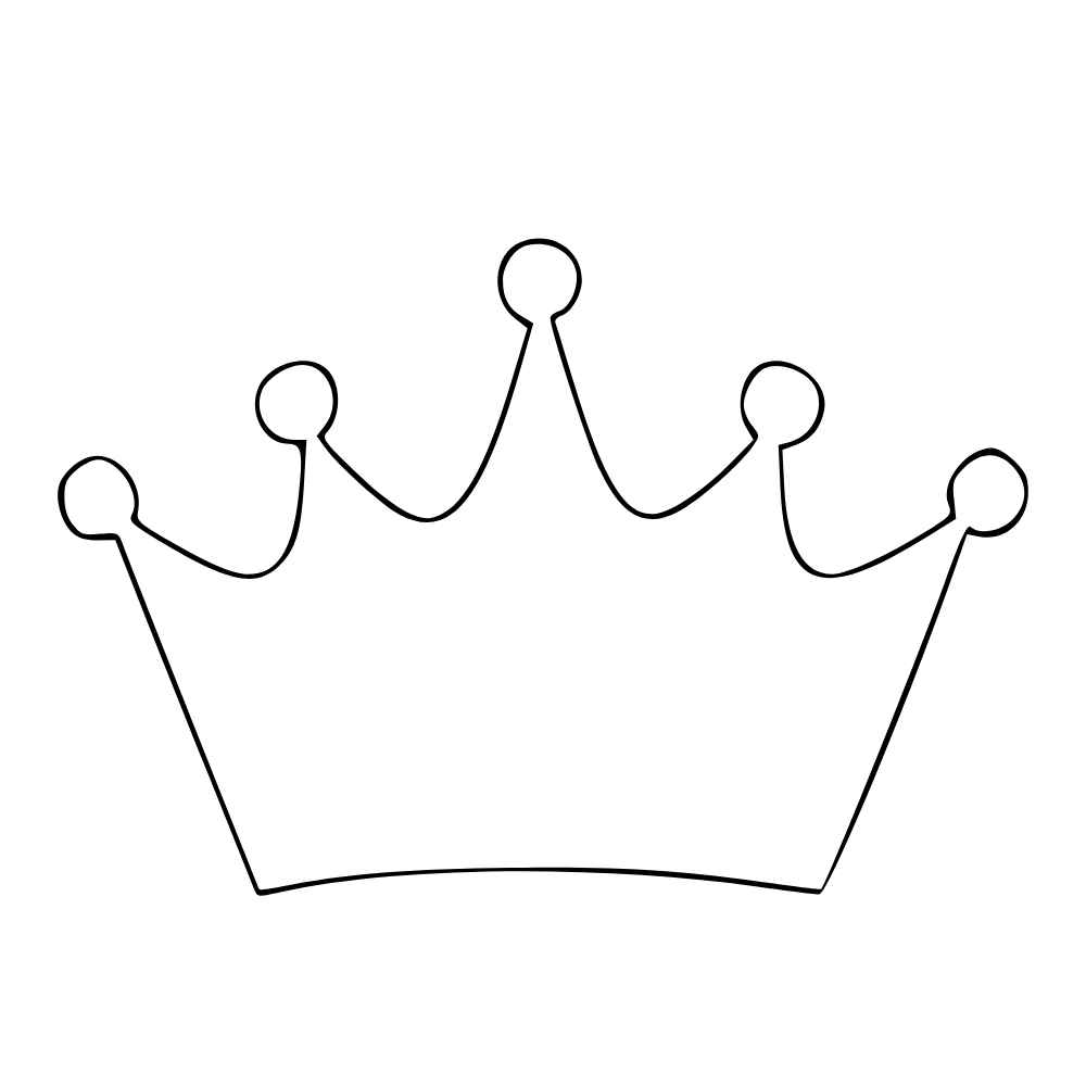 molde de coroa para imprimir