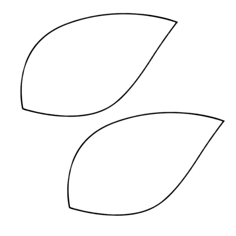 molde folha girassol