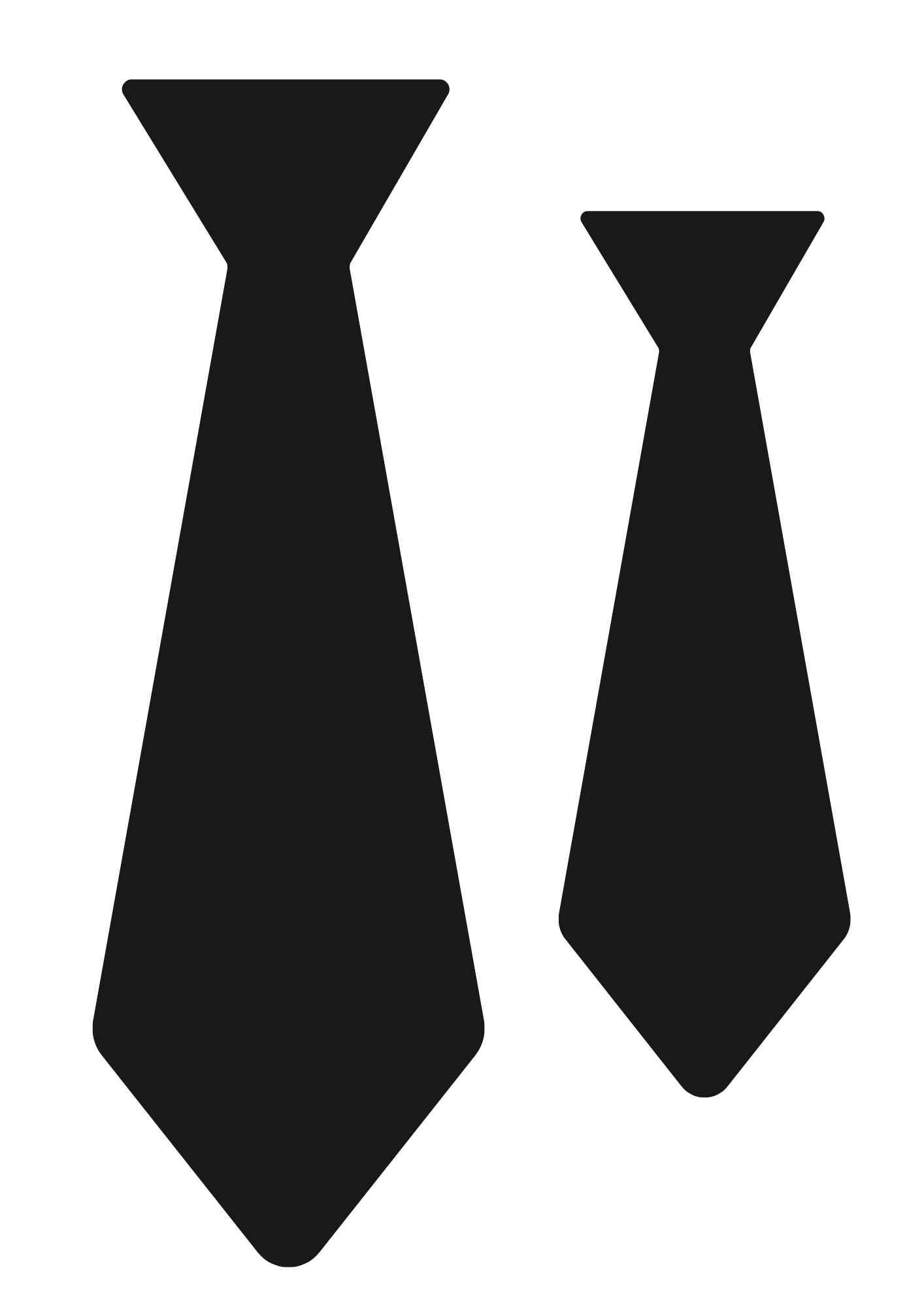 molde de gravata de dia dos pais para imprimir