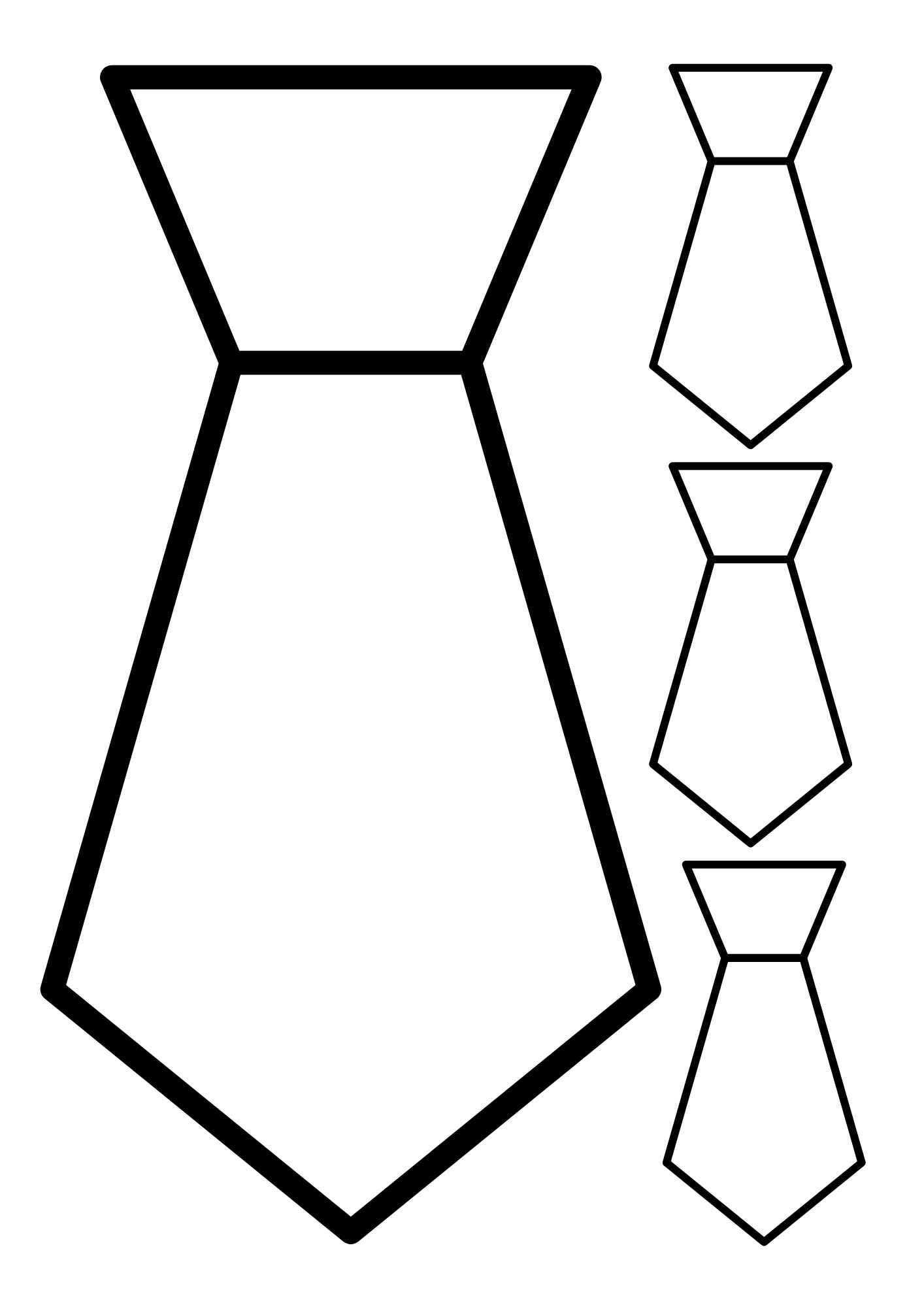 molde gravata eva dia dos pais