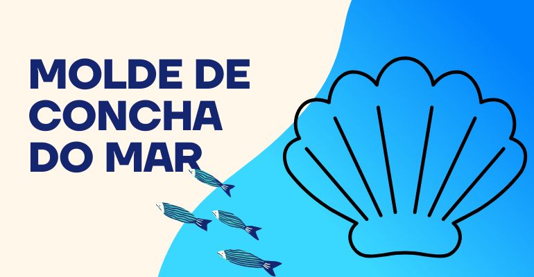 molde de concha para imprimir