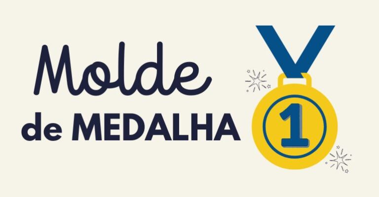 molde de medalha para imprimir