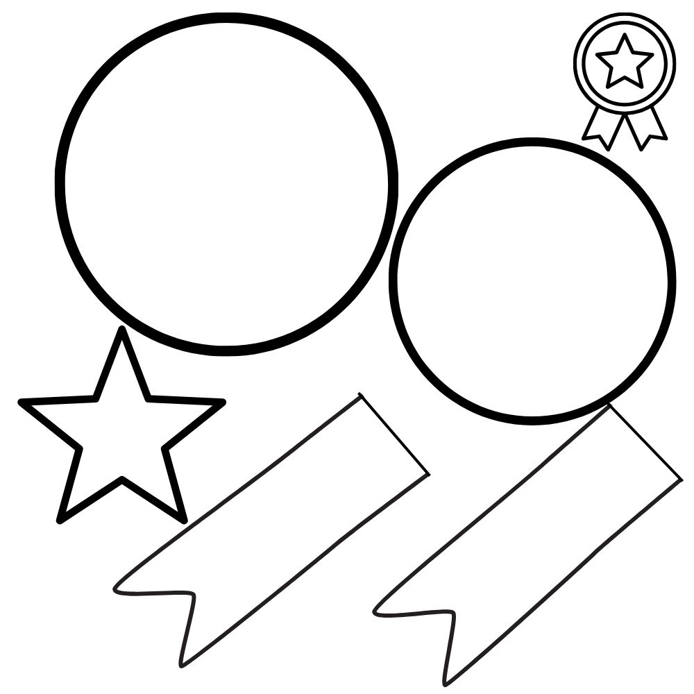 molde de medalha para imprimir em eva