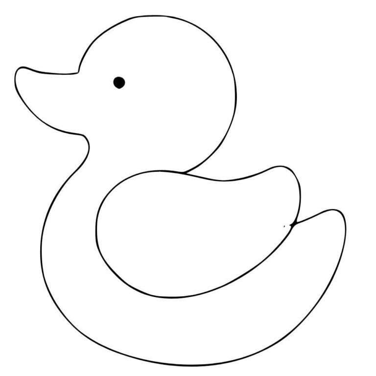 Molde de Pato para Imprimir em PDF - Artesanato Passo a Passo!