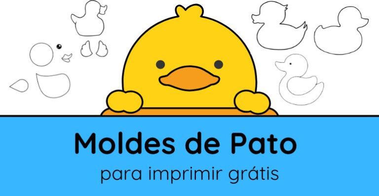 molde de pato para imprimir