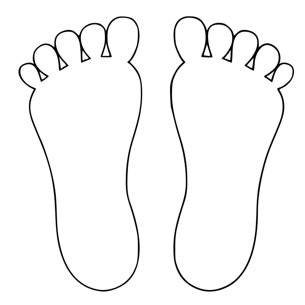 pegadas do curupira para imprimir