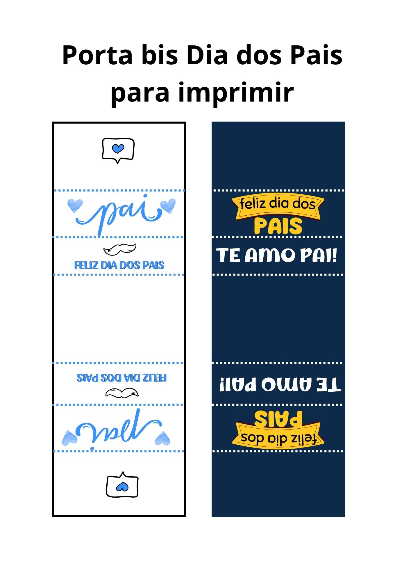 porta bis dia dos pais para imprimir