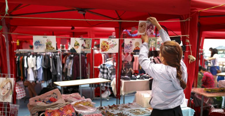 artesanato na feira
