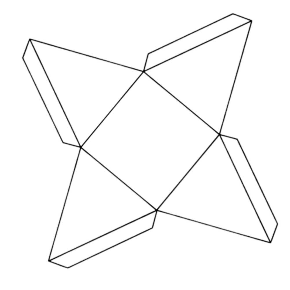 molde de triangulo para montar