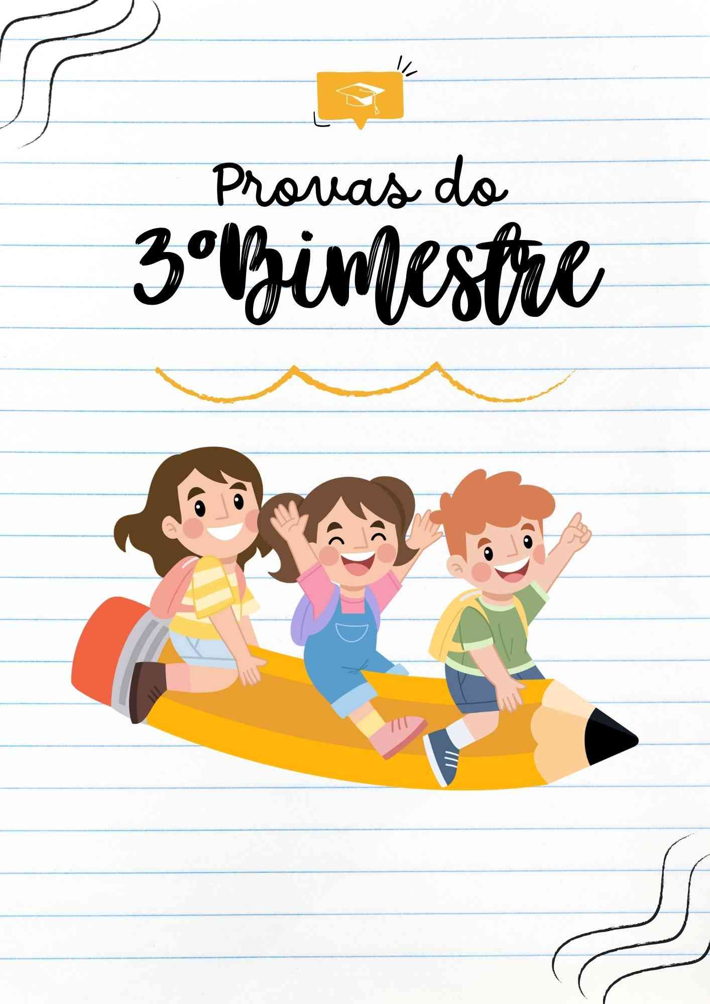 Capa de prova 3 bimestre imprimir colorida