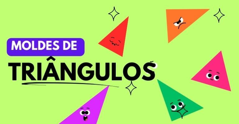 molde de triangulo grande para imprimir