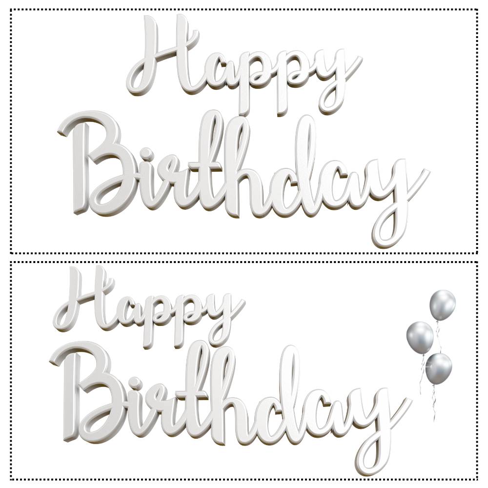 happy birthday prata para imprimir 