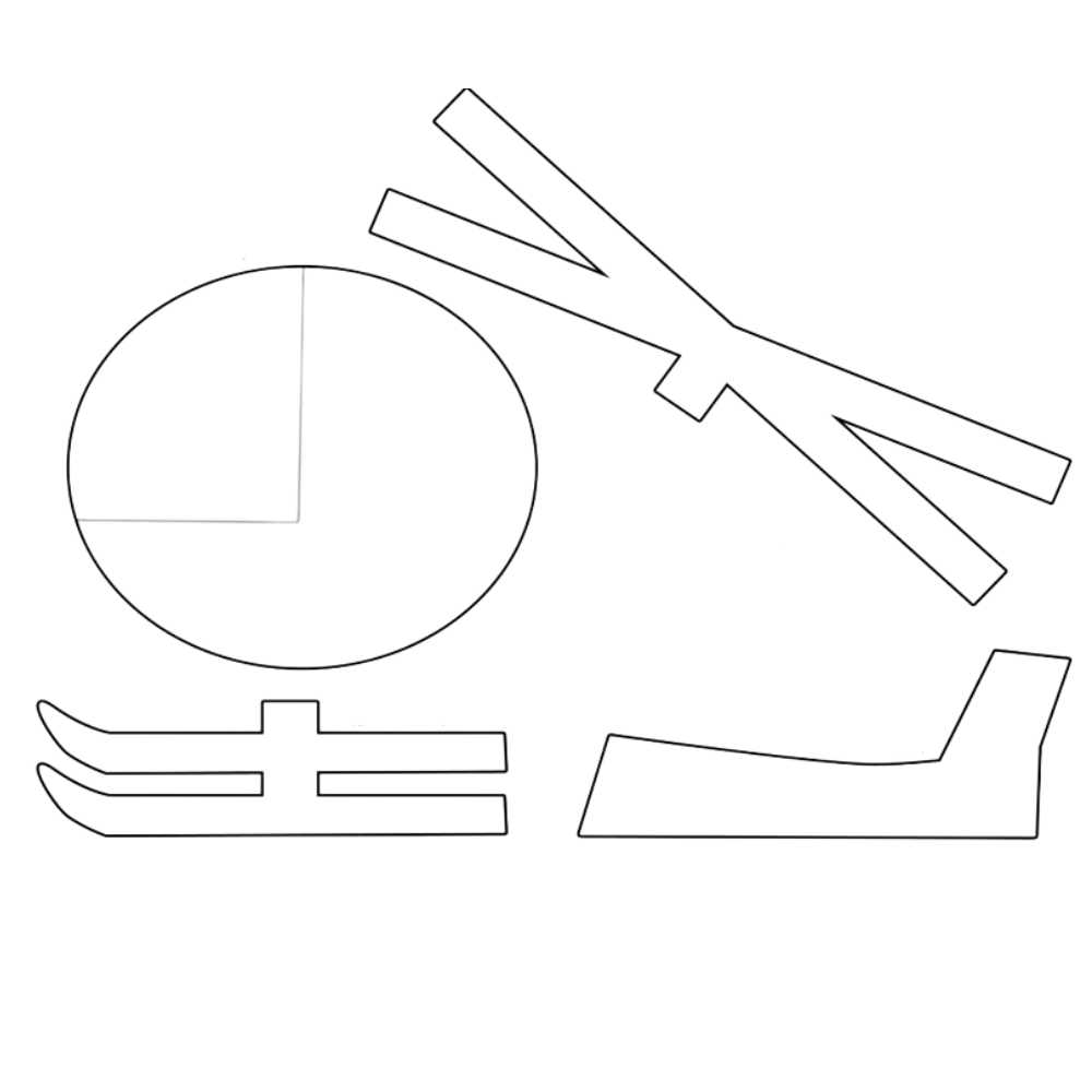 molde de helicoptero em eva