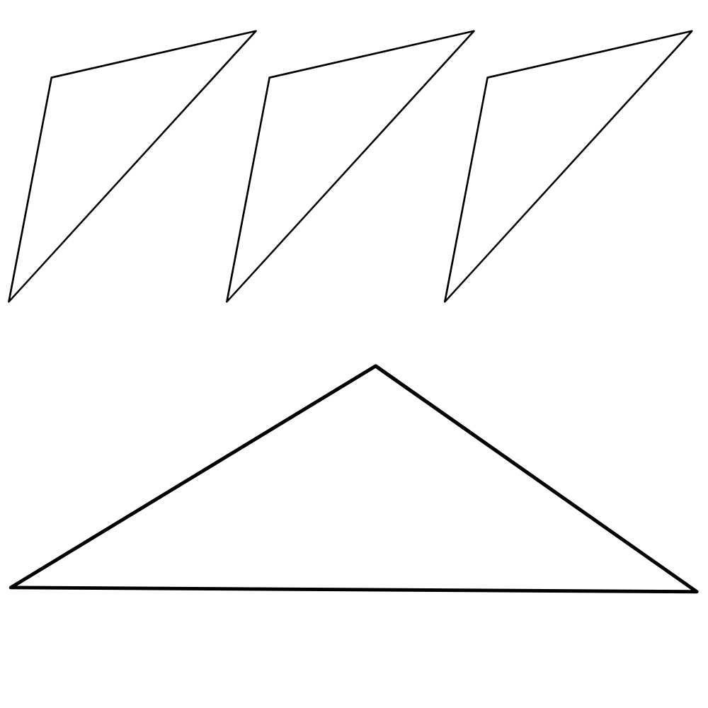 molde de triangulo grande