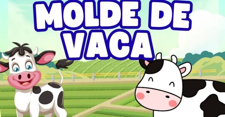 molde de vaca para imprimir