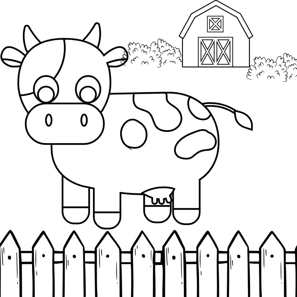 desenho de vaca