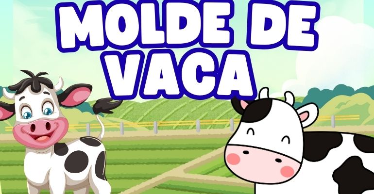 molde de vaca para imprimir