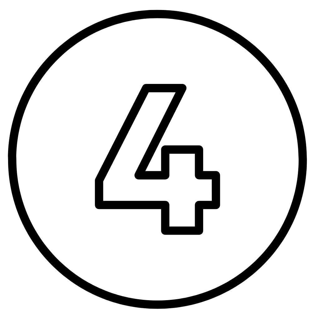 numero 4 para colorir