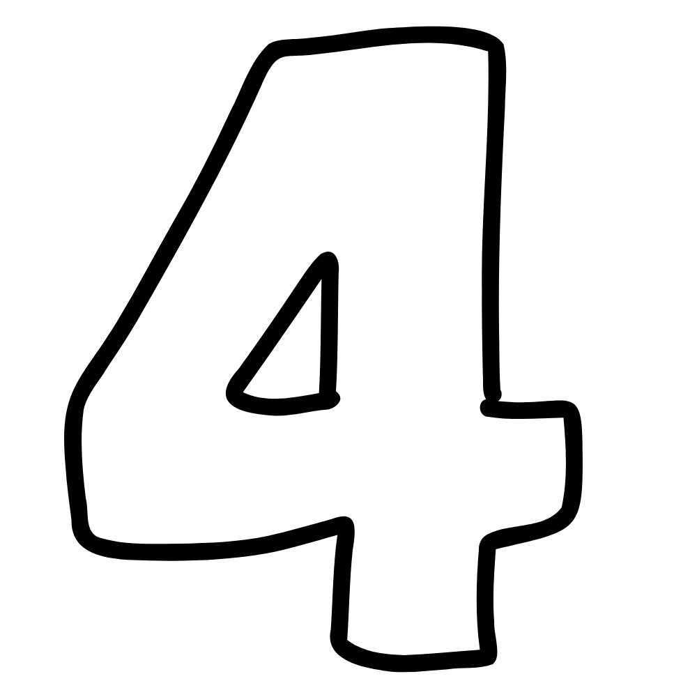 mol de do numero 4 imprimir