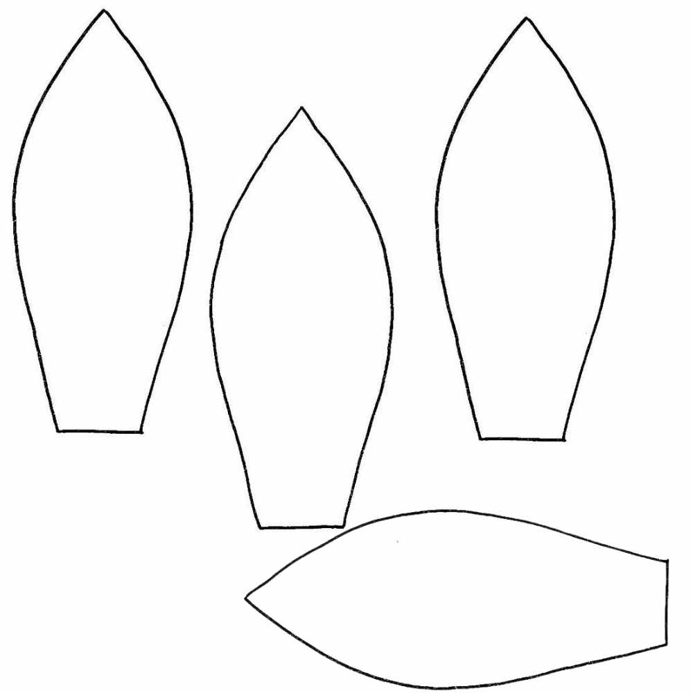 molde petala de flor de papel