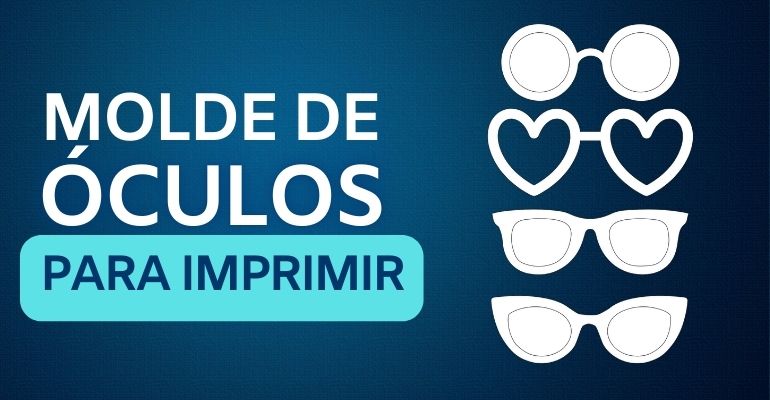 molde de oculos para imprimir